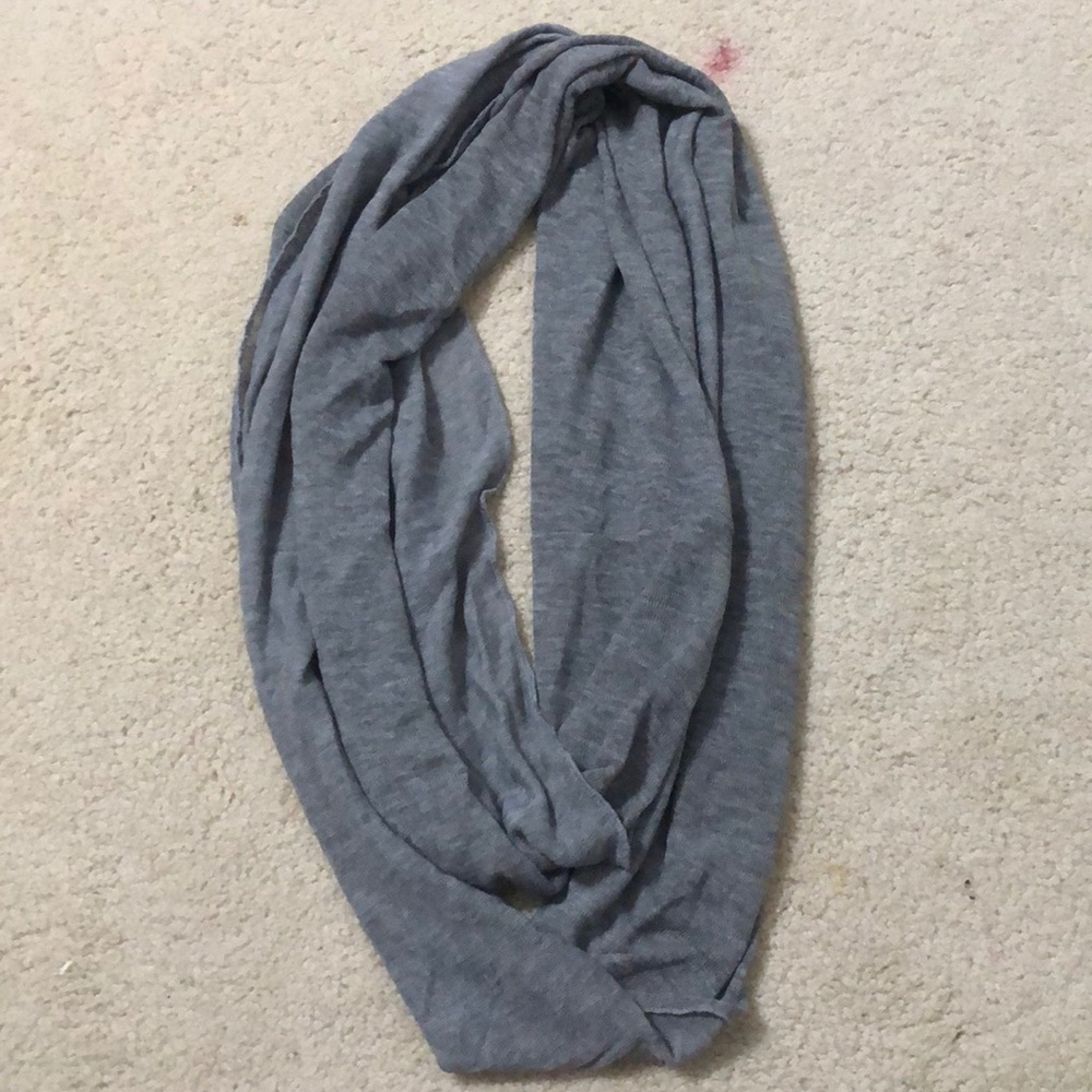 Grey Soft Infinity Scarf